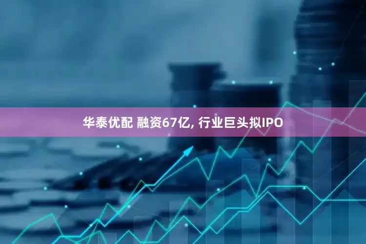 华泰优配 融资67亿, 行业巨头拟IPO